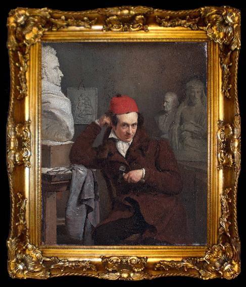 framed  Charles Van Beveren Portrait of Louis Royer, ta009-2